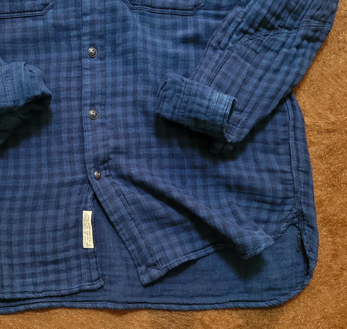 폴로 랄프로렌 남성용 인디고 체크 남방(L) 상품이미지6