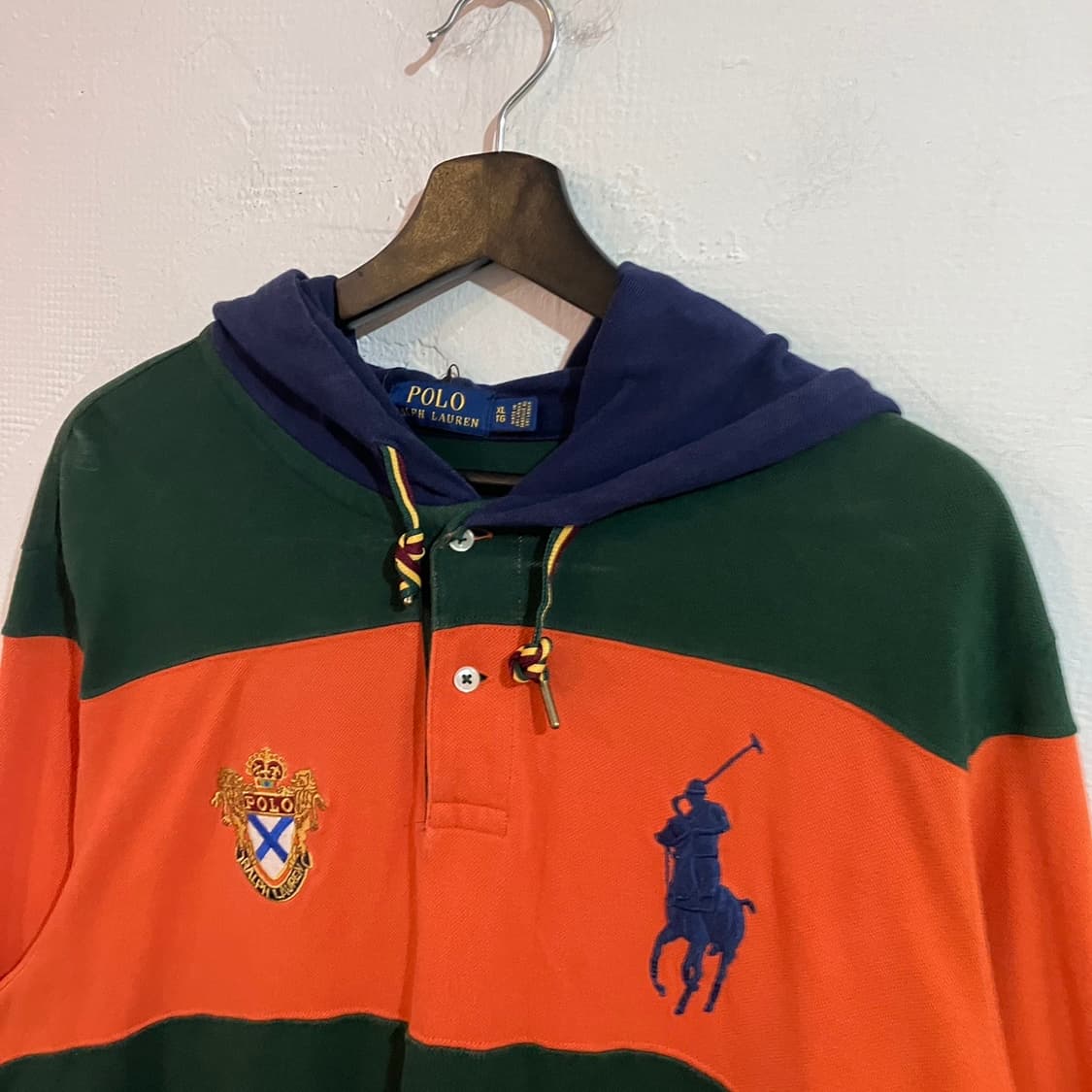 폴로 랄프로렌 럭비 스트라이프 후드티 상품이미지4