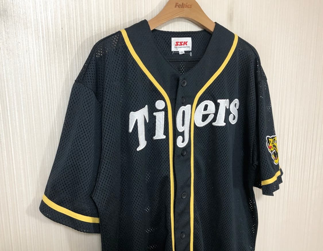 NPB SSK 한신타이거즈 블랙유니폼/져지 O(XL) 상품이미지5