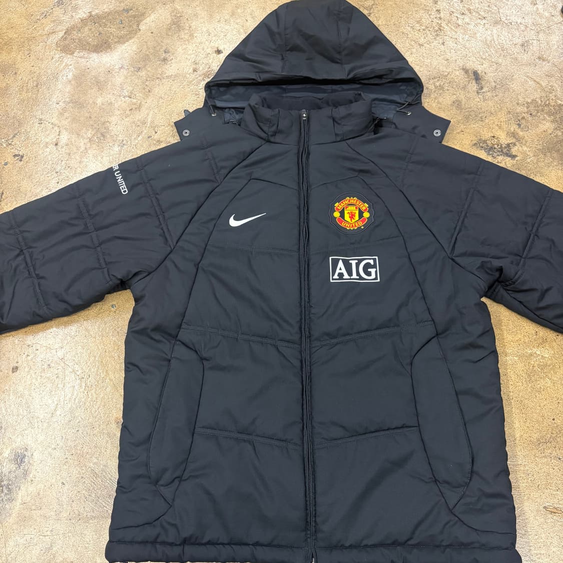 [정품/m,100] 나이키 맨유 패딩 점퍼 자켓 b17 상품이미지3