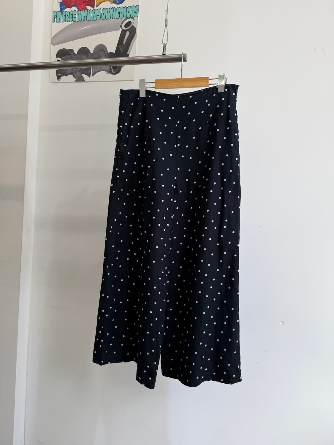 UNITED ARROWS  도트 와이드 팬츠  상품이미지1