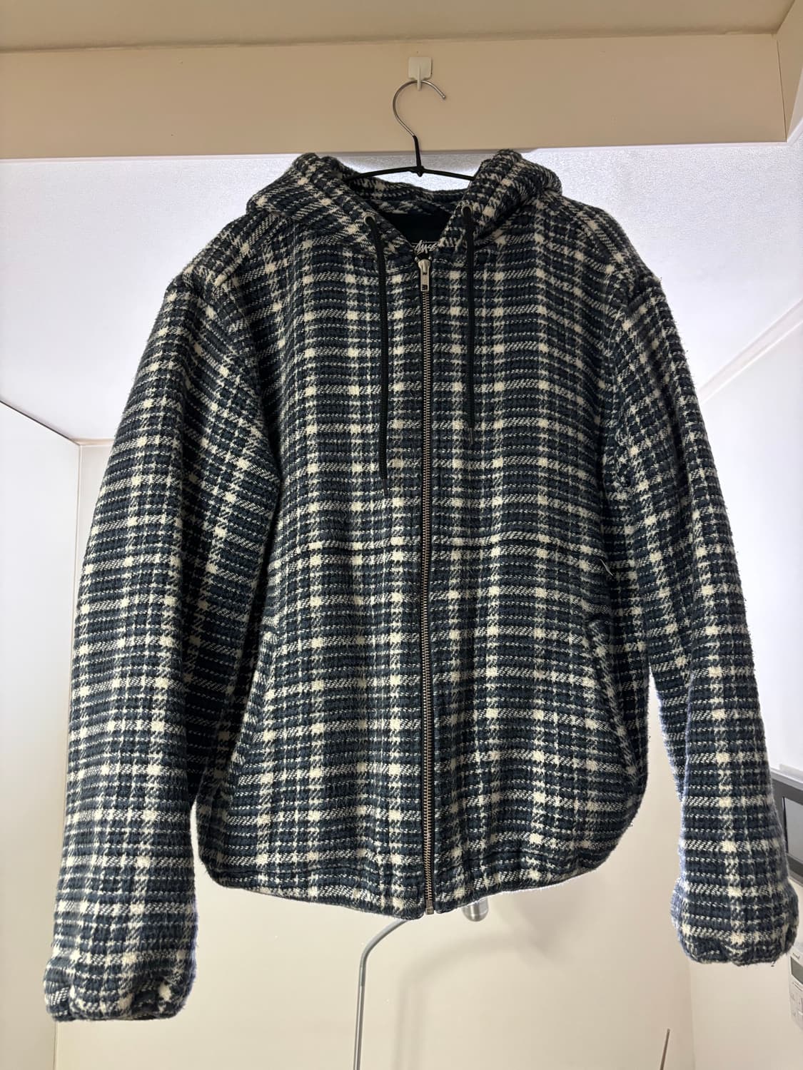 스투시 Zip Hooded Plaid Shirt 상품이미지1