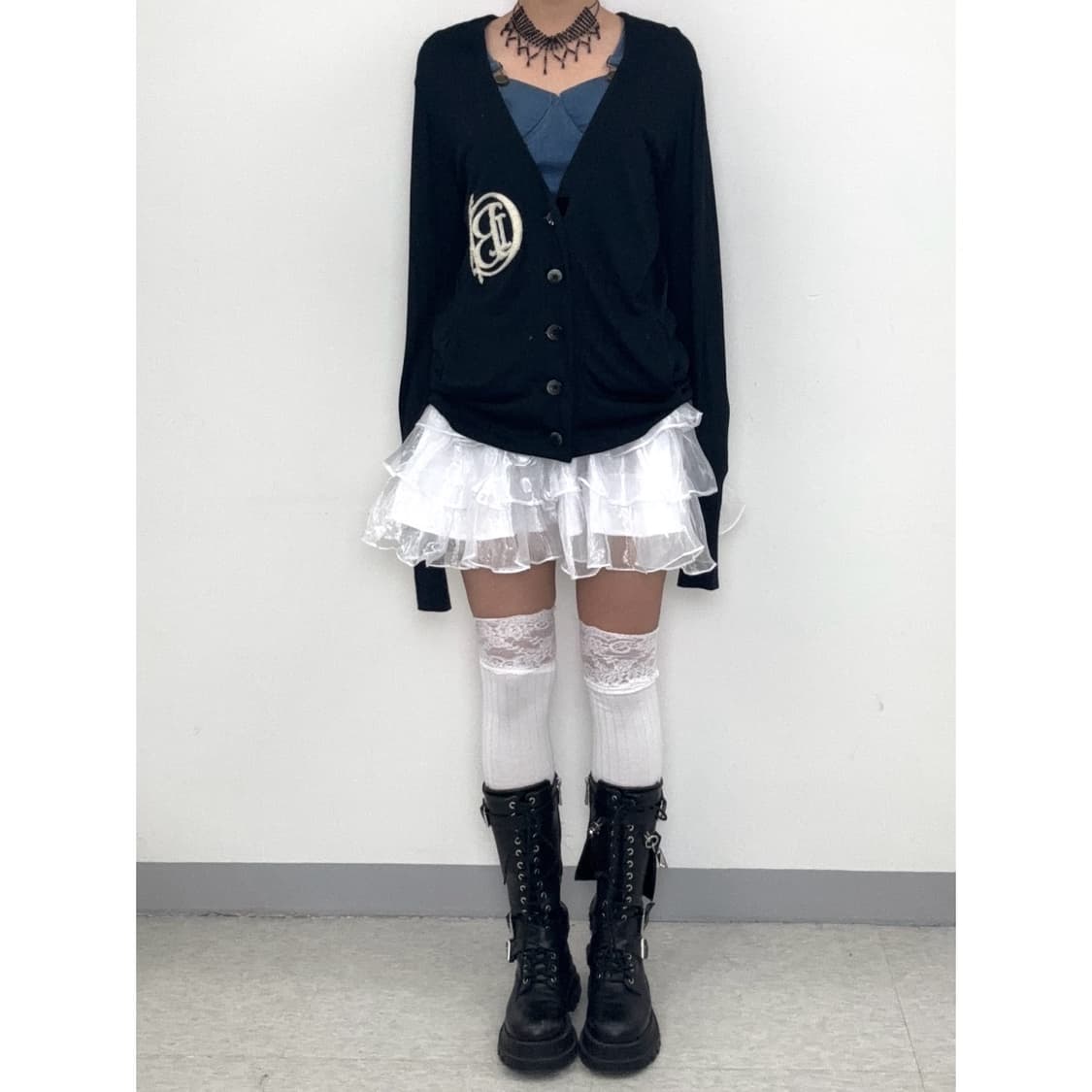 빈티지 화이트 캉캉 스커트 상품이미지3