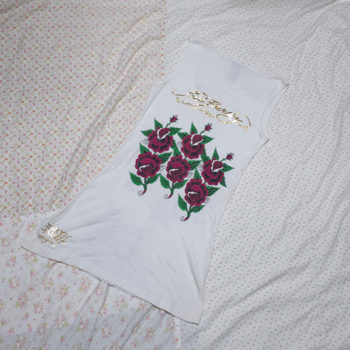 Ed Hardy 슬리브리스 원피스 펑크 갸루 y2k 상품이미지7