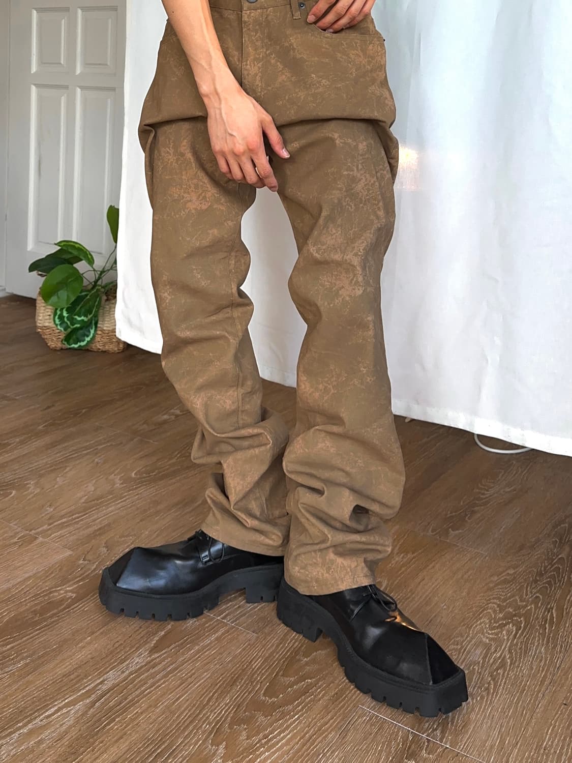 MK Homme 블리치 쉘 스트레이트 팬츠 상품이미지4