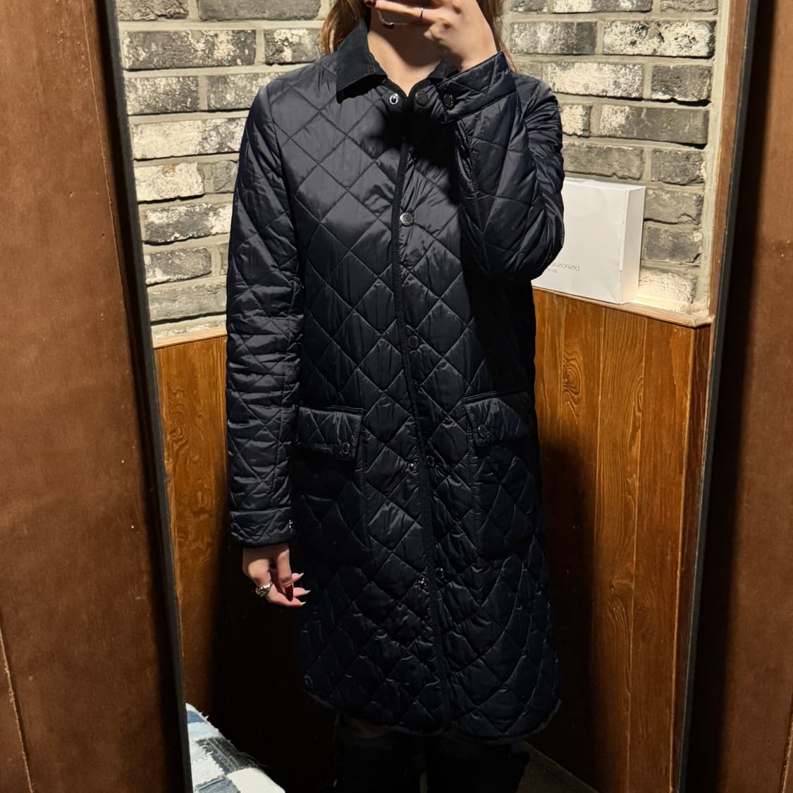 XS) Barbour 바버 여성 클래식 퀼팅 롱 자켓 상품이미지9
