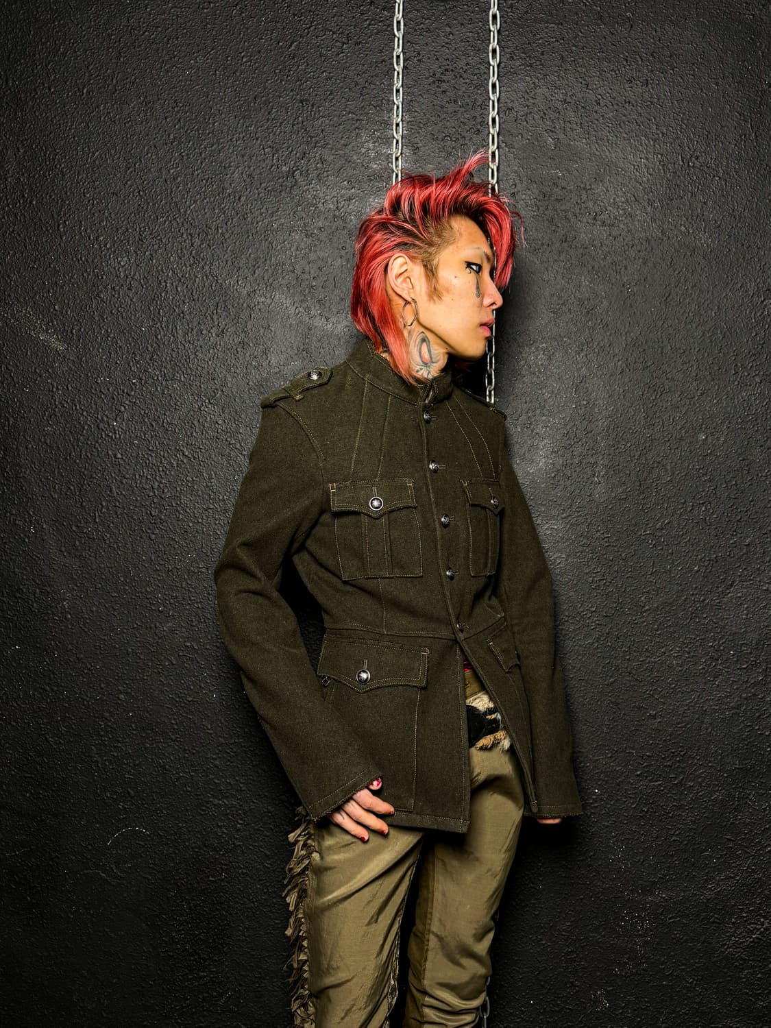 MORGAN – Military Wool Jacket (Olive) 상품이미지4