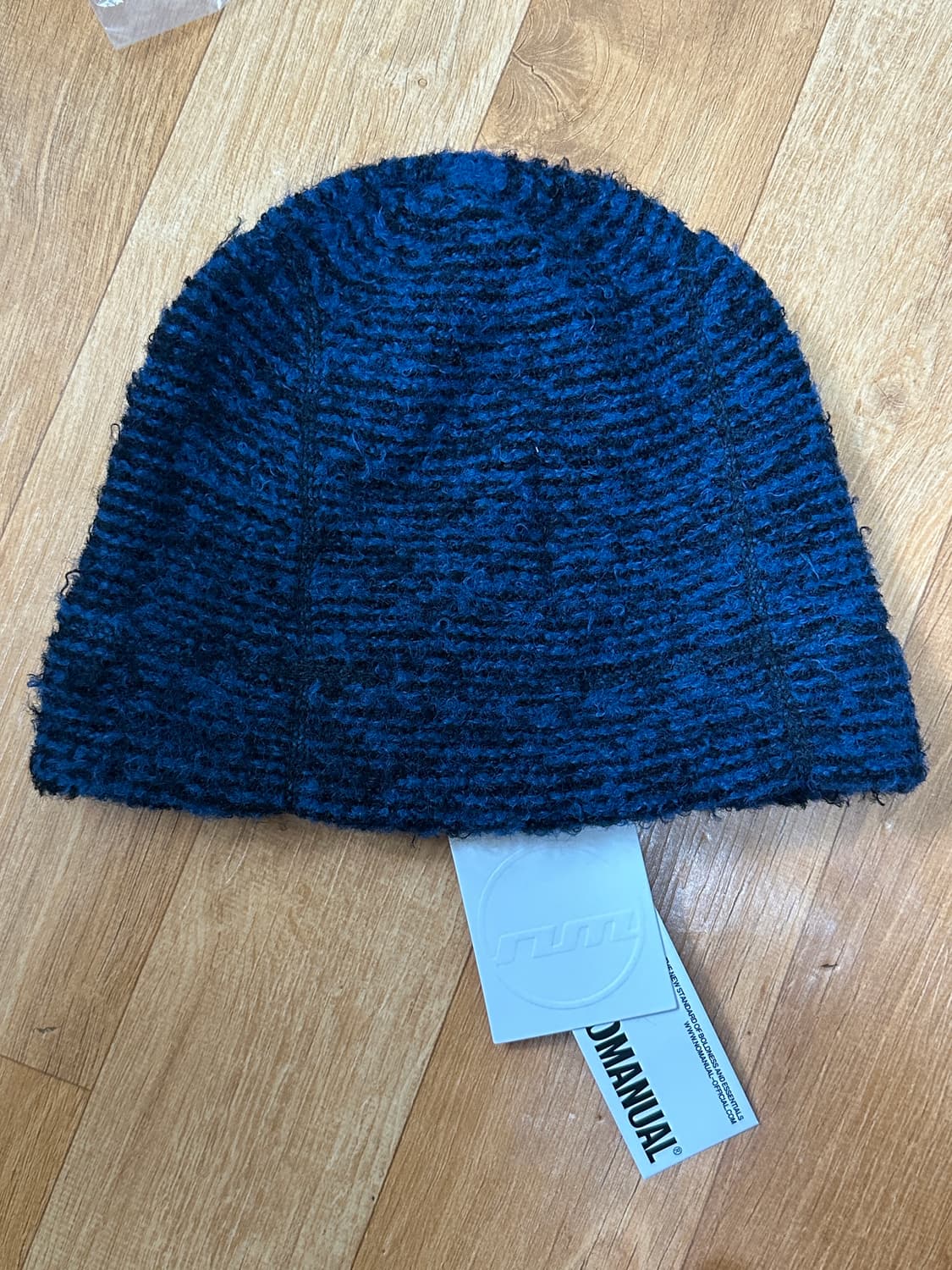 NOMANUAL NEST HAIRY BEANIE - MIXED BLUE 상품이미지5
