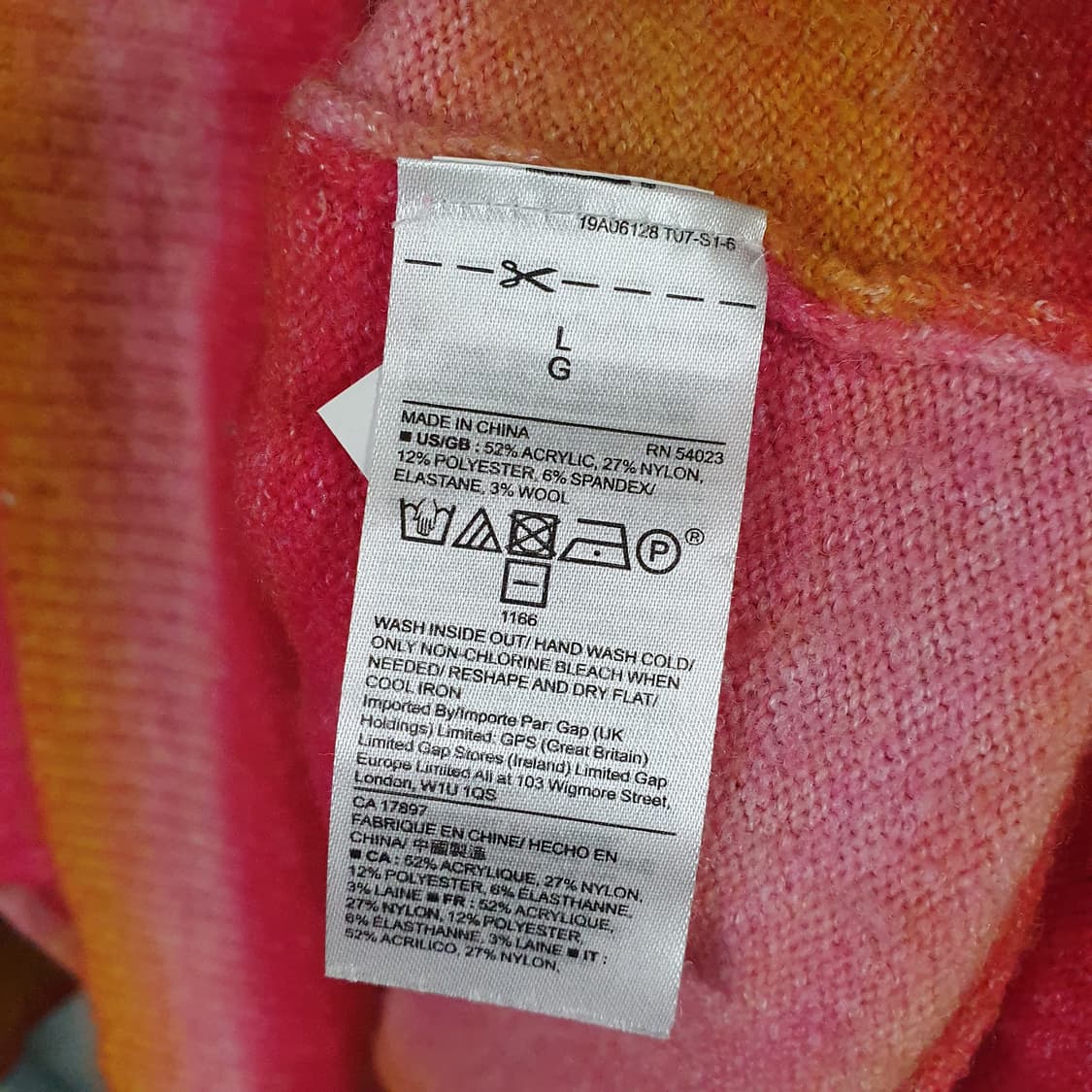 갭 크루넥 튜닉 핑크 멀티컬러 상품이미지3