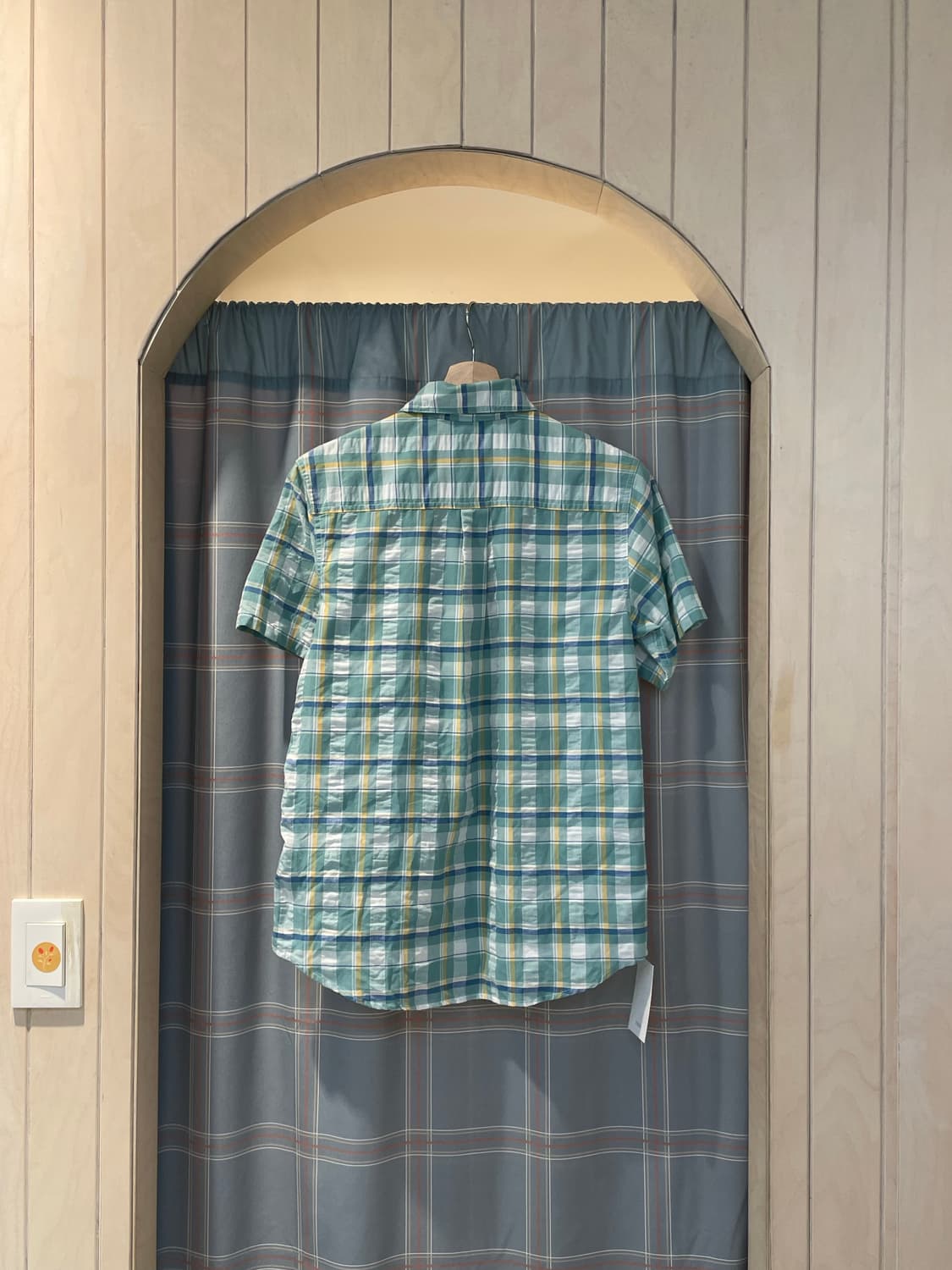 일본빈티지 반팔체크셔츠  상품이미지5