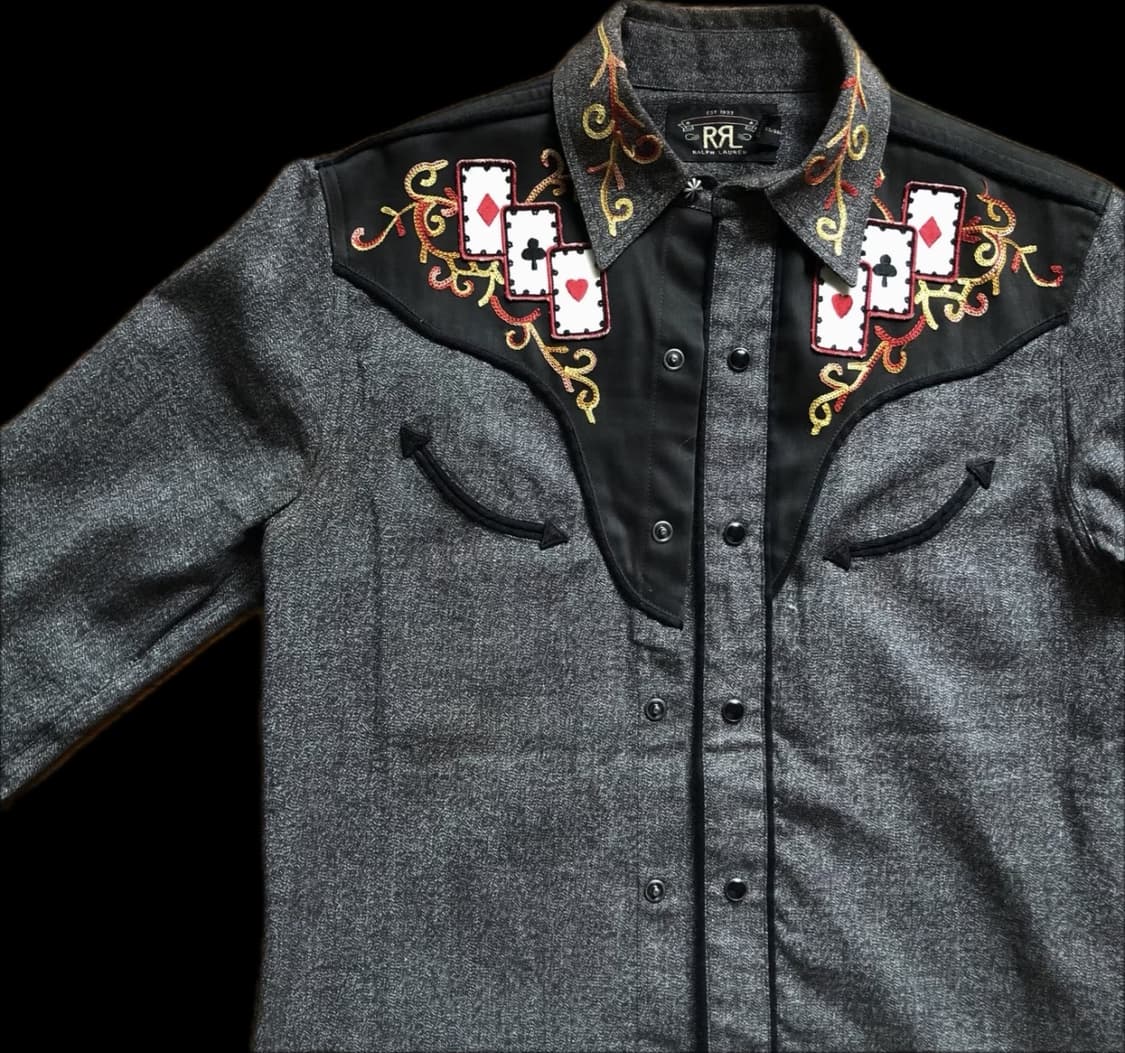 RRL 갬블러 웨스턴 셔츠 L 상품이미지2