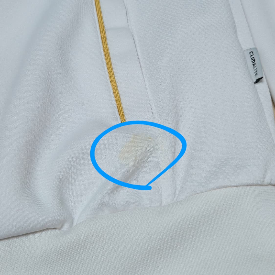 100) 아디다스 삼선 화이트 골드 트랙탑 져지 자켓 상품이미지5