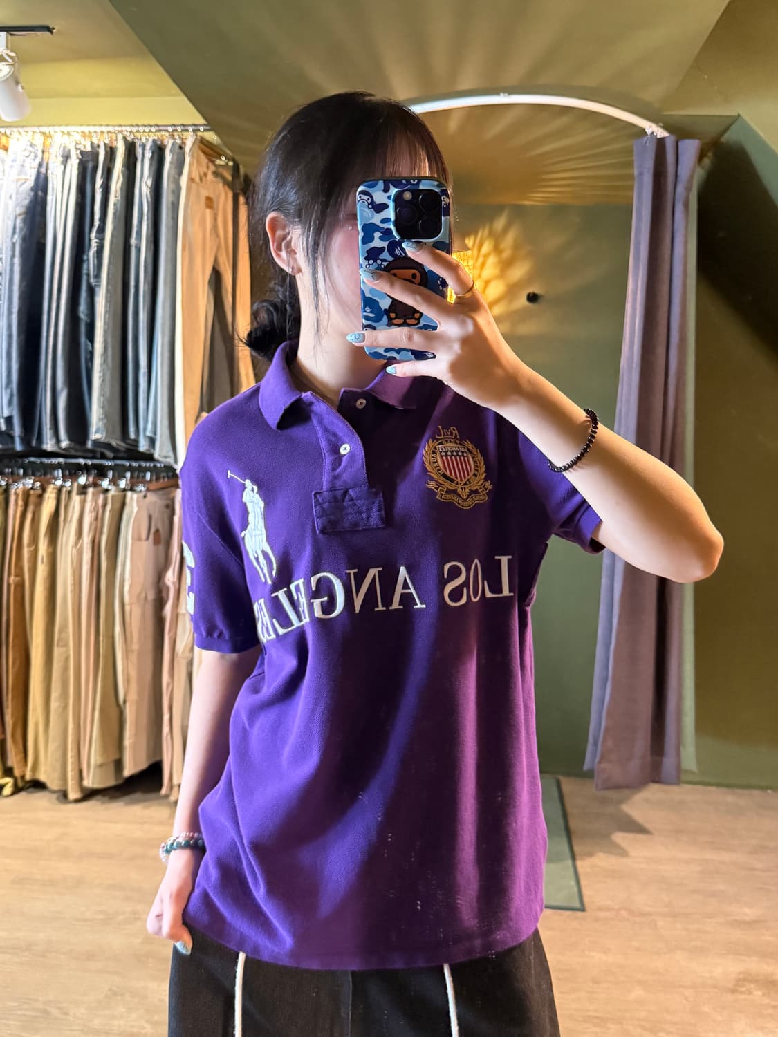 POLO 폴로 빅포니 로스엔젤레스 카라티 퍼플 상품이미지1