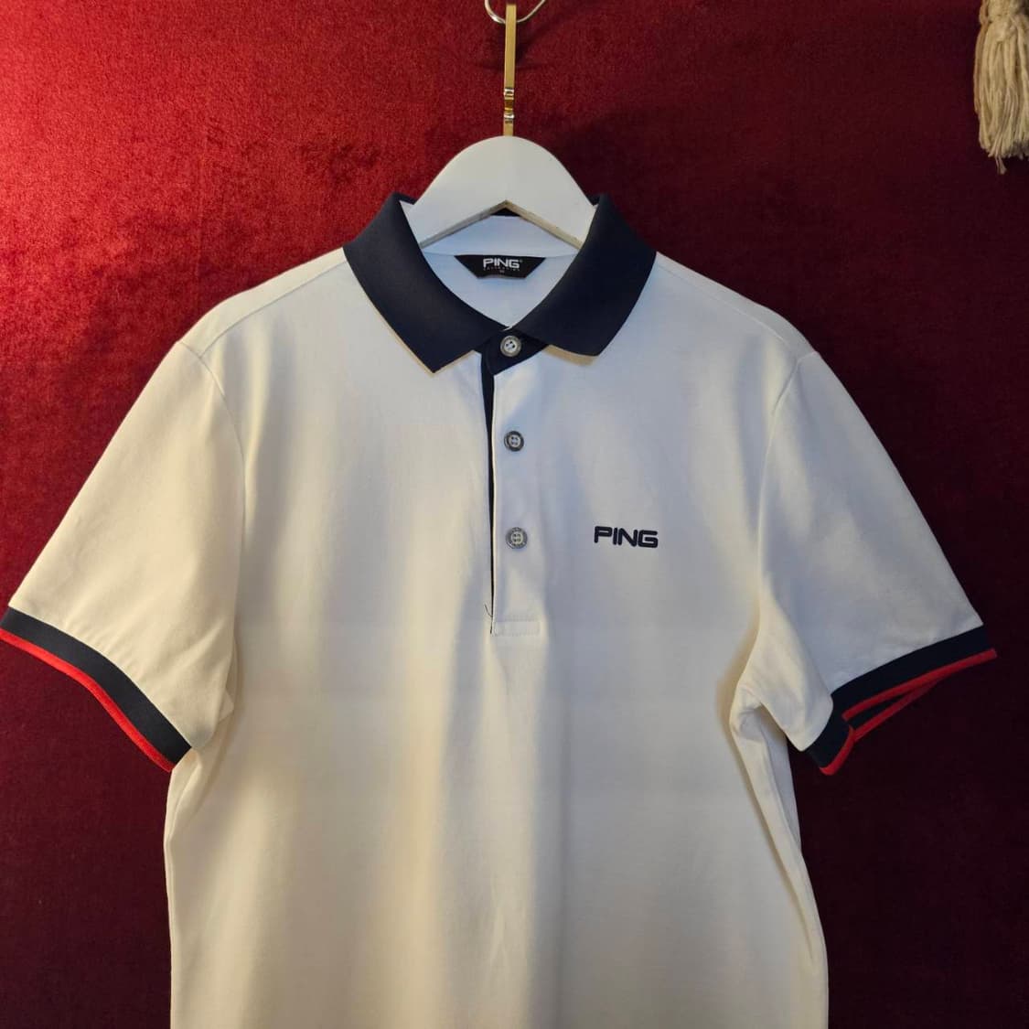 핑(PING) 카라 배색 기능성 반팔 카라티
95 size 상품이미지2