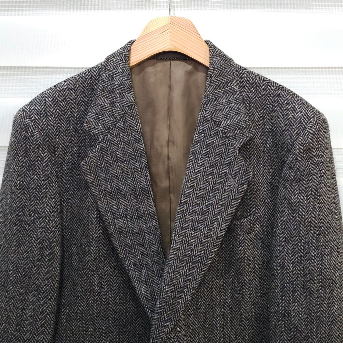 JAPAN 빈티지 헤링본울 2버튼 자켓- M 상품이미지2