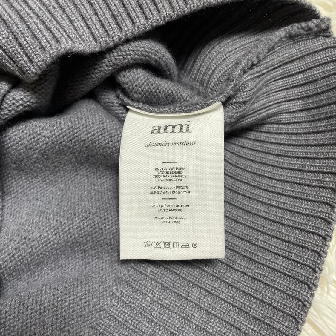 아미 하트 빅로고 니트 상품이미지4