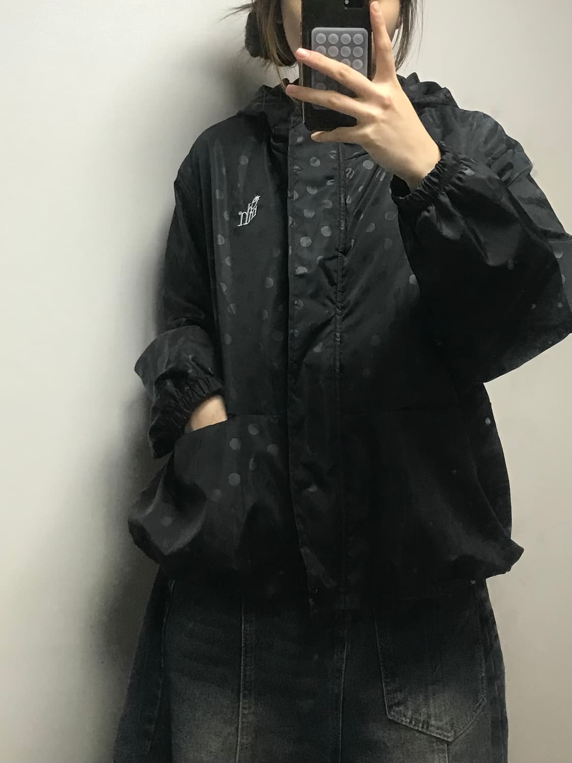 도트 후드집업 상품이미지5