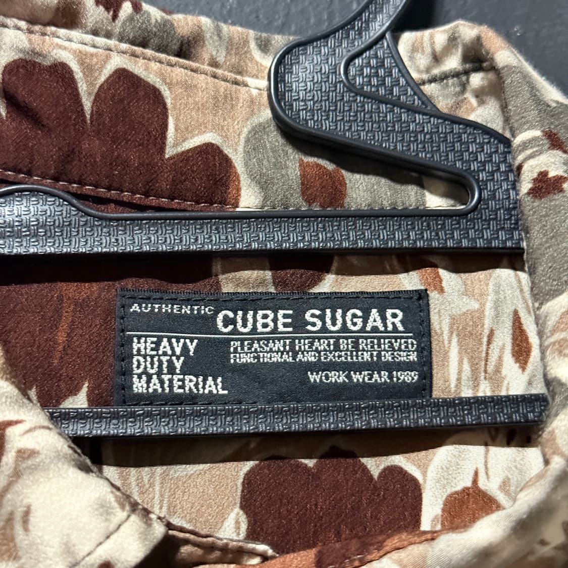 Cube Sugar 큐브슈가 플라워 자카드 풀 패턴 긴팔 셔츠 상품이미지6