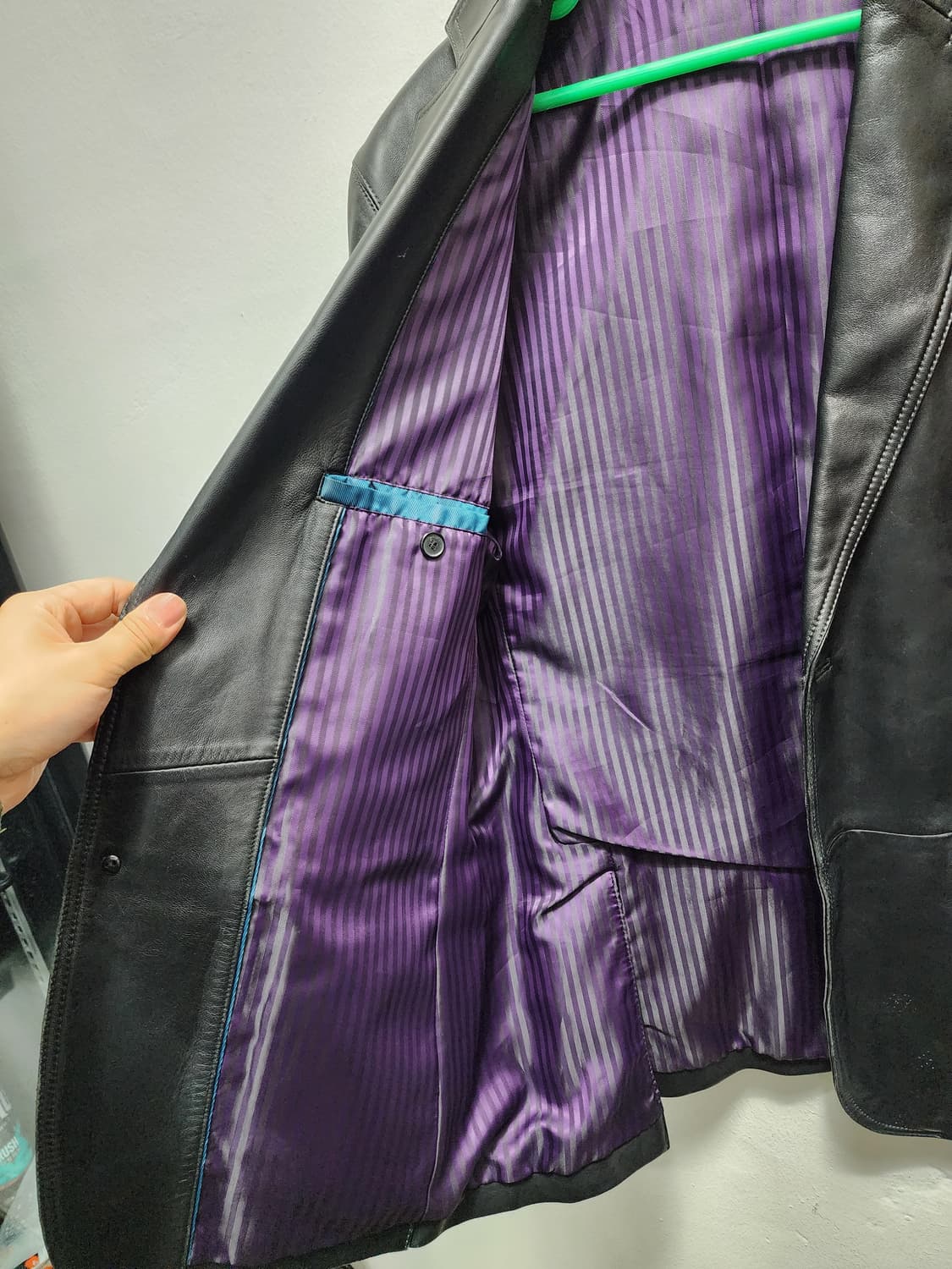 더 수트 하우스 리얼레더 블레이저  상품이미지5