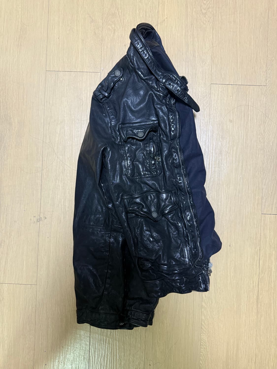닐바렛 버팔로 레더 자켓 (xs) 상품이미지4