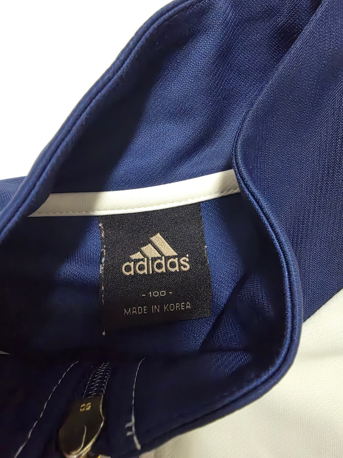 아디다스 베이지 핑크 네이비 여성 져지 백포인트 센스있는 라인배색 M 상품이미지5