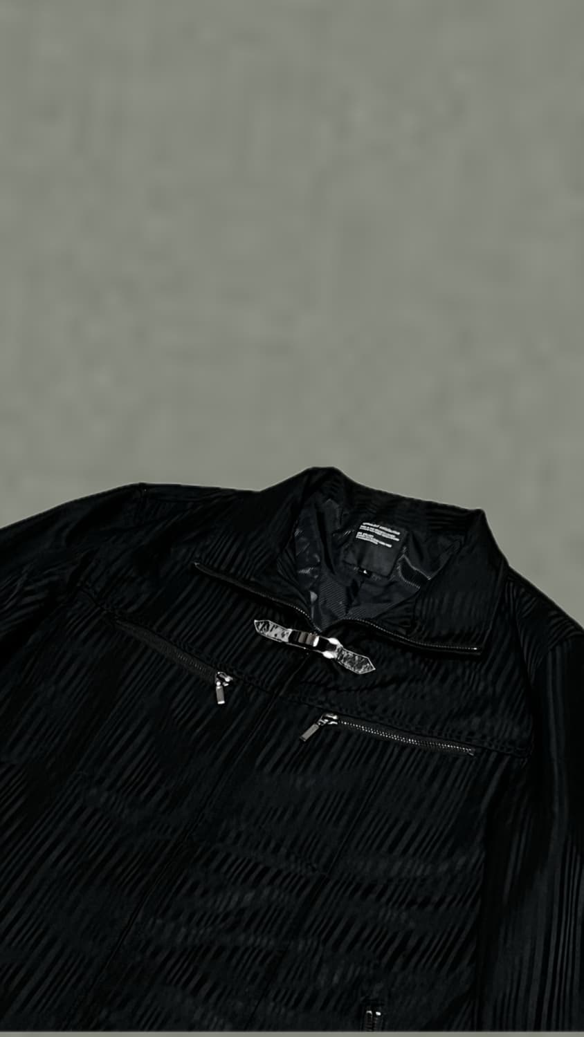 Vintage 스트라이프패턴 버클 지퍼포켓 포인트자켓 상품이미지2