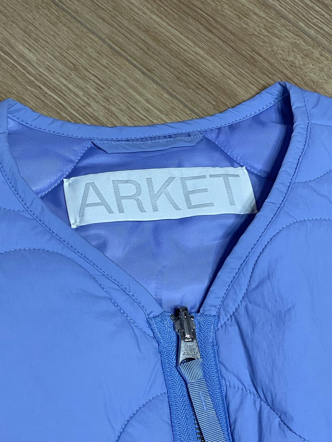 아르켓 2-in-1 퀼팅 라이너 베스트 light blue 상품이미지3