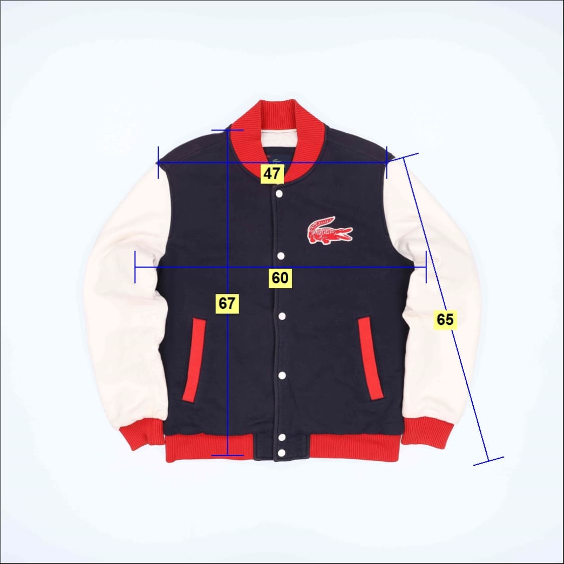 100 라코스테 빈티지 바시티 스타디움 자켓 4227 상품이미지9