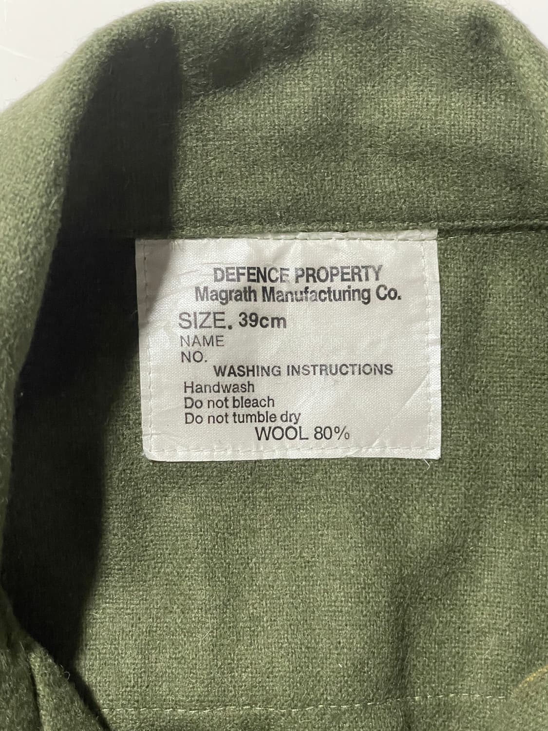 90s New Zealnad Army Wool Shirts 상품이미지4