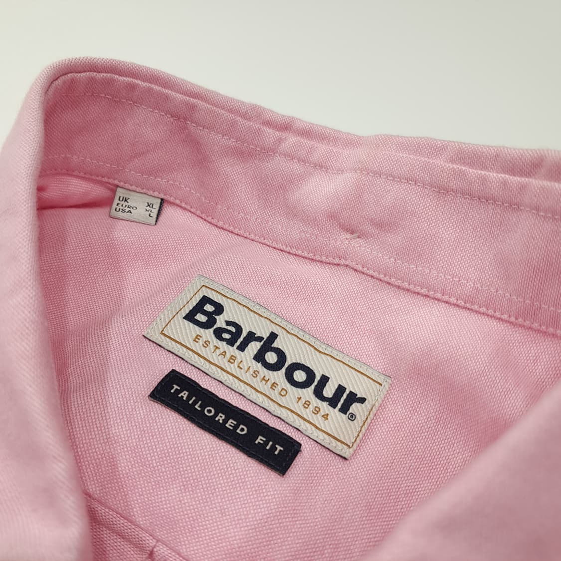 CL713 L 바버 코튼 버튼다운 옥스포드 핑크 셔츠 남방 상품이미지3