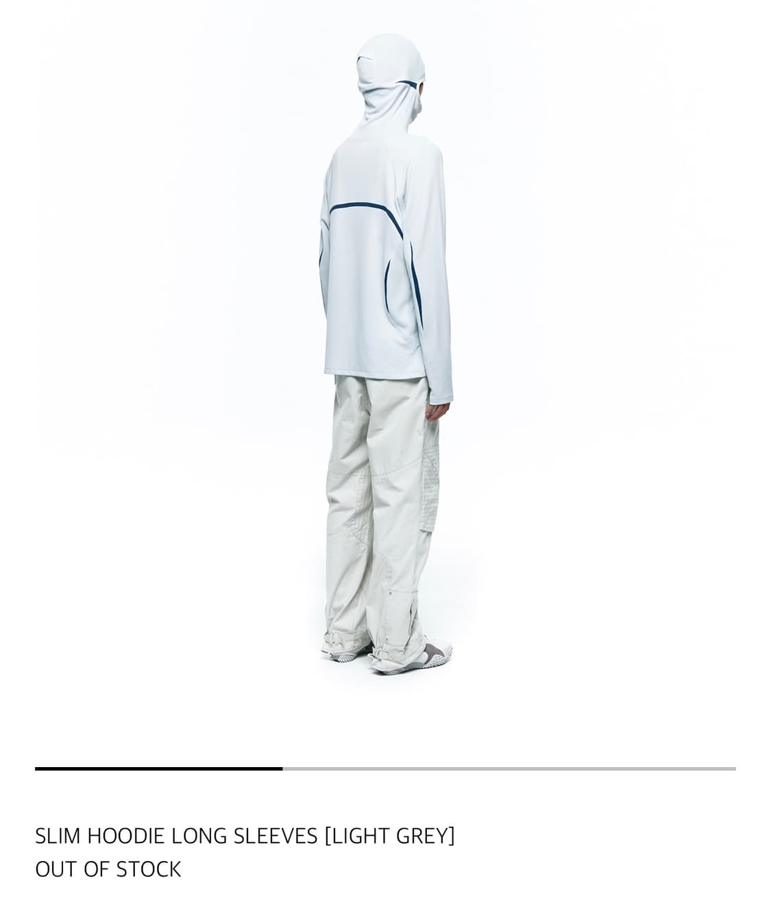 신산기어 슬림후디 롱슬리브 [LIGHT GREY] 상품이미지5