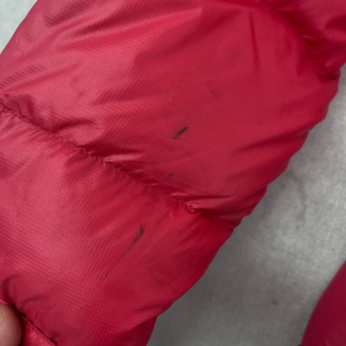 W 100 노스페이스 핑크 눕시700 패딩 상품이미지5