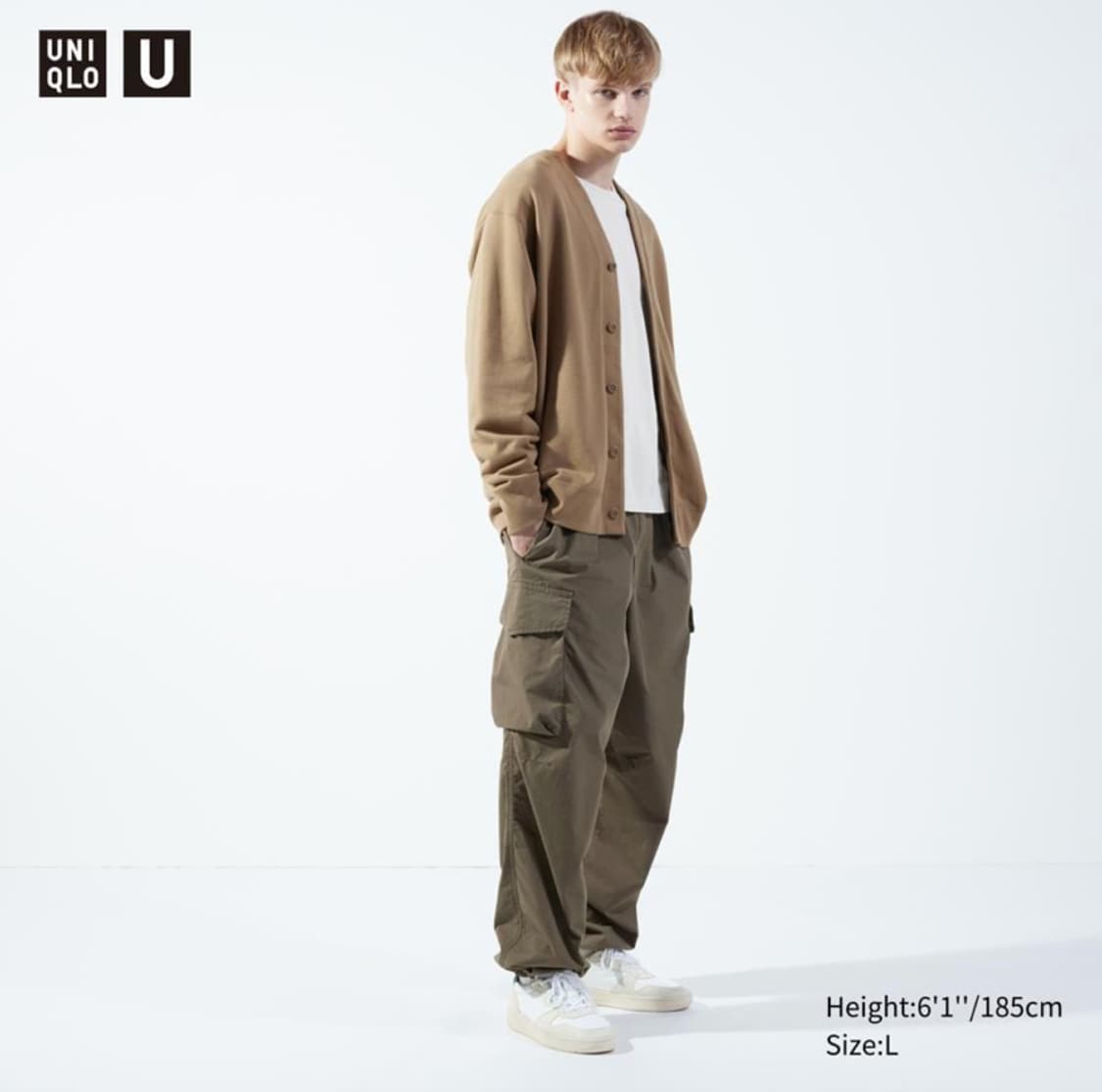 [L] 유니클로 와이드핏 파라슈트 카고팬츠 상품이미지6