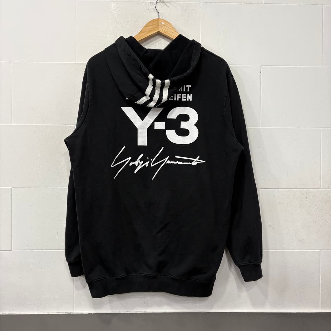 Y-3 요지야마모토 레터링 후드티  상품이미지5