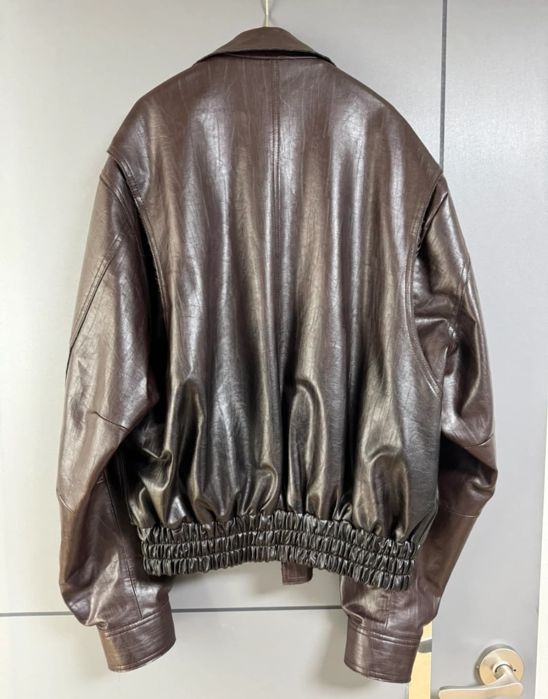 알렌느 다크브라운 그라데이션 레더 2사이즈 상품이미지2