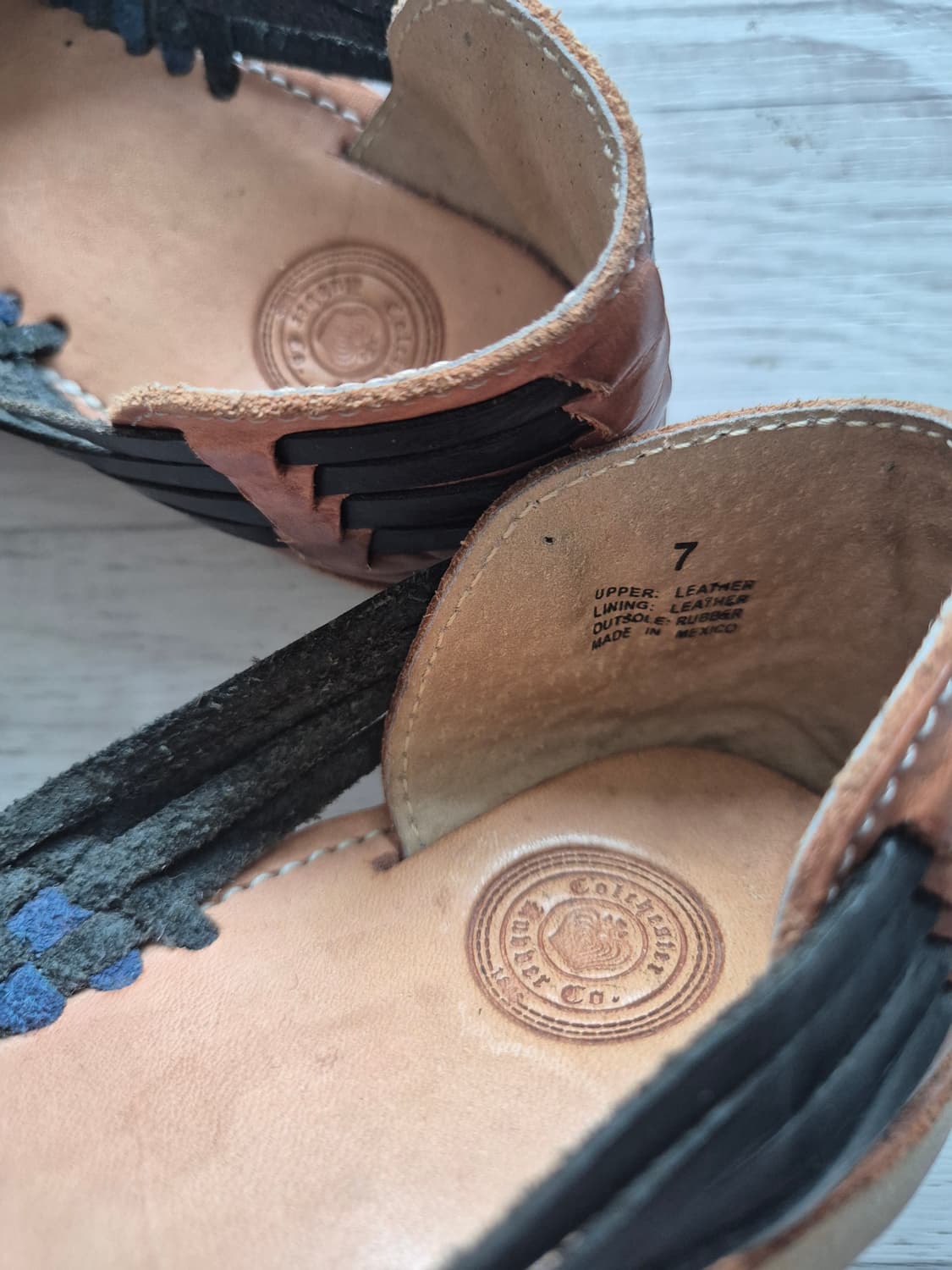 멕시코 후아라체 가죽 신발 상품이미지3