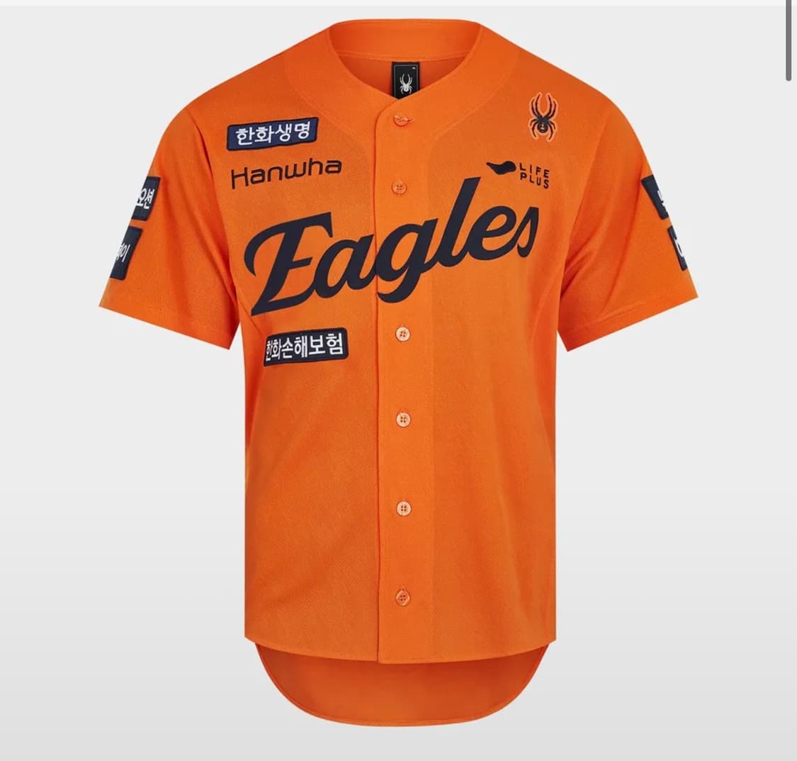 [한화 이글스]25 이글스 어센틱 홈 유니폼 오렌지 상품이미지3