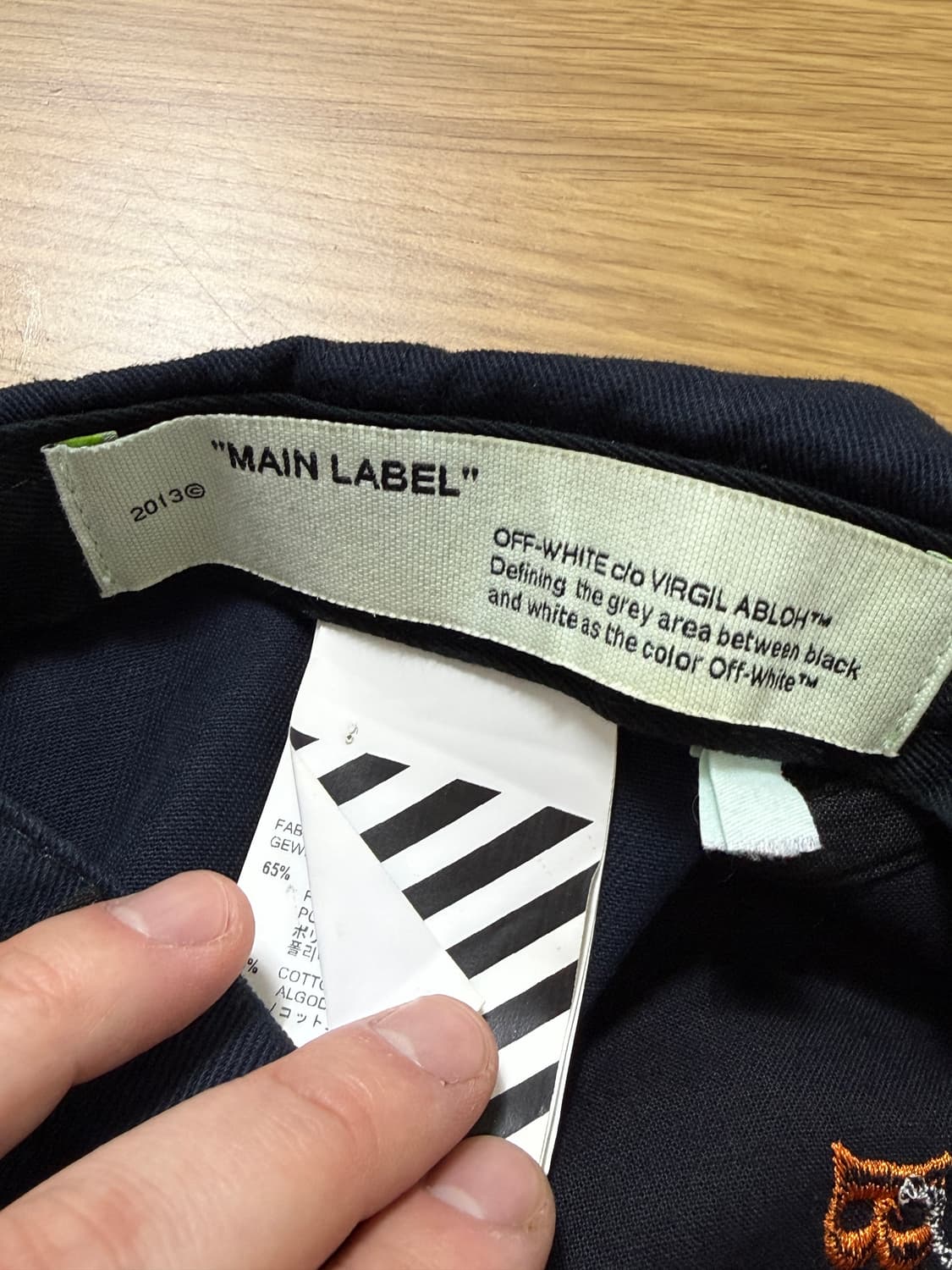 Off-white 19FW 6-panel hat 버질 아블로 상품이미지3