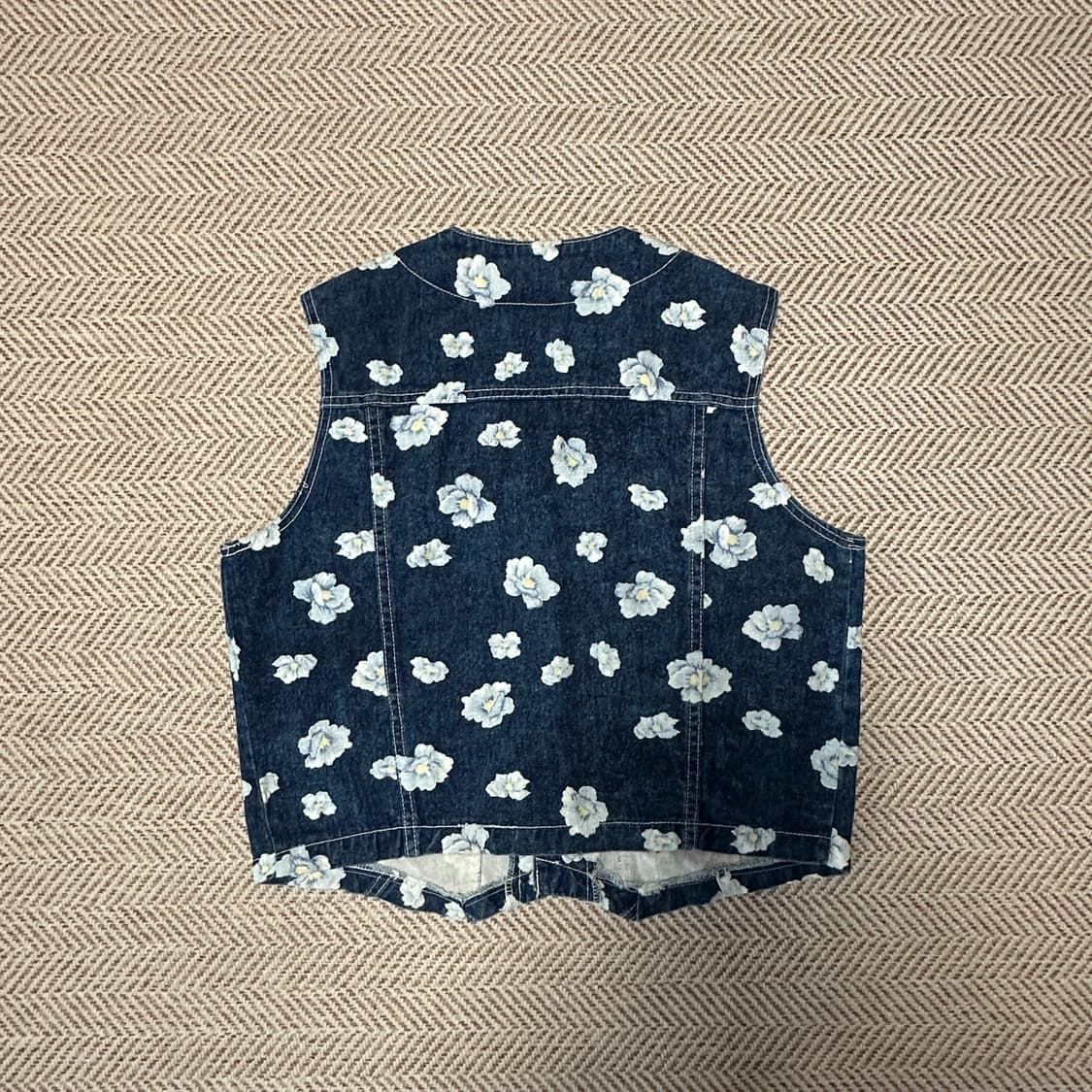 VINTAGE usa made denim work vest 상품이미지2