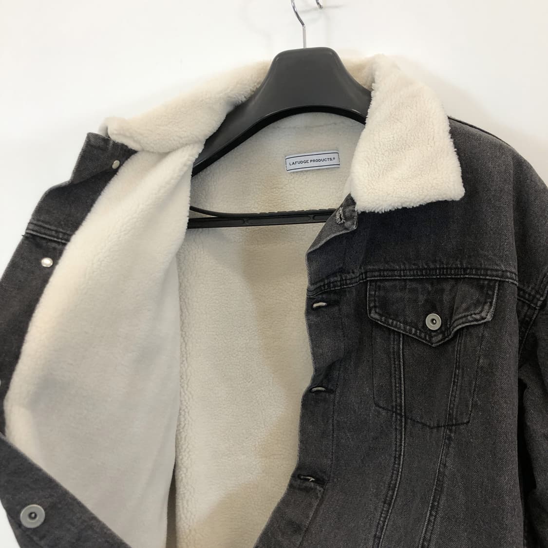 라퍼지스토어 흑청 쉐르파자켓 L  상품이미지4