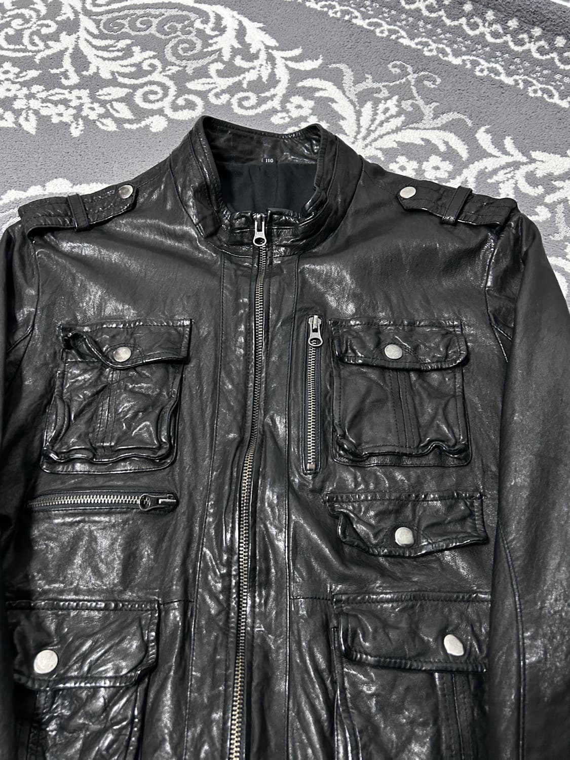 멀티 포켓 이탈리안 레더 자켓 상품이미지6