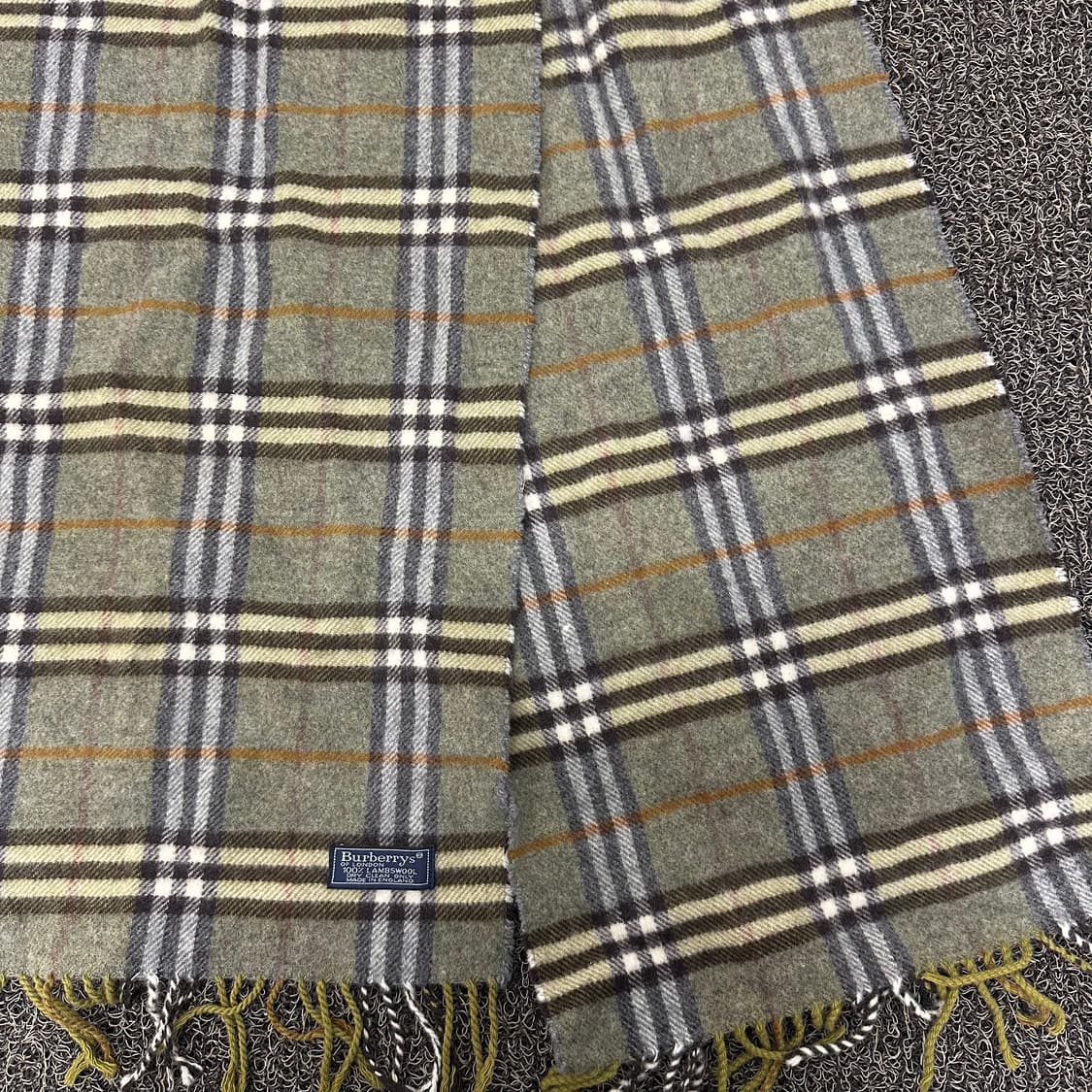 버버리 체크 머플러 램스울 스카프 목도리 상품이미지7
