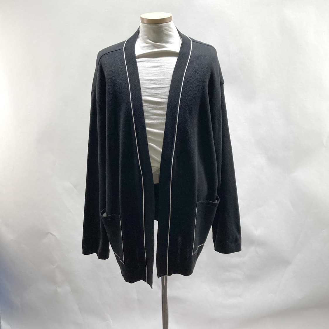 티아이포맨 남성 로브 가디건 블랙 105 상품이미지1