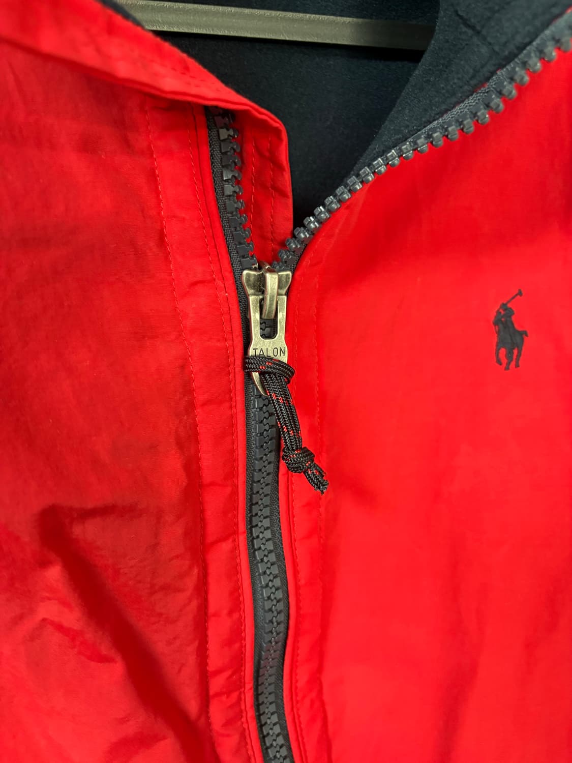폴로 랄프로렌 14년식 레드 나일론 쉘 블루종 자켓 상품이미지3