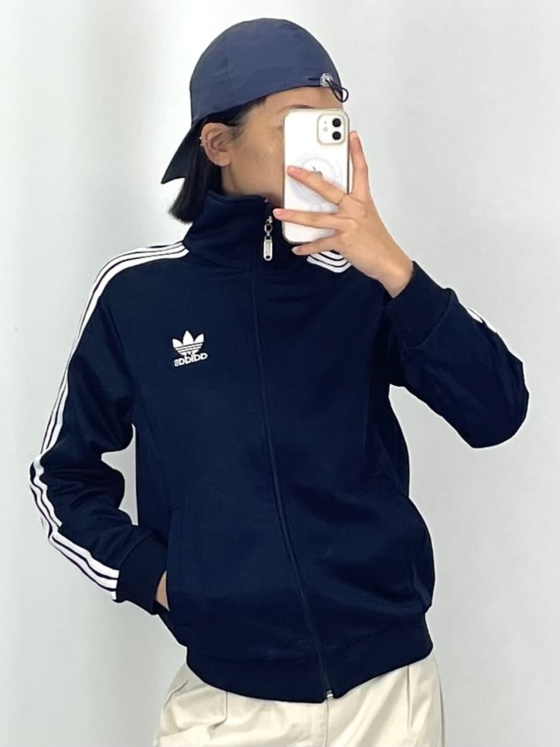  [S]아디다스 여성용 오리지널 로고 네이비 트랙탑 CK9781 상품이미지3