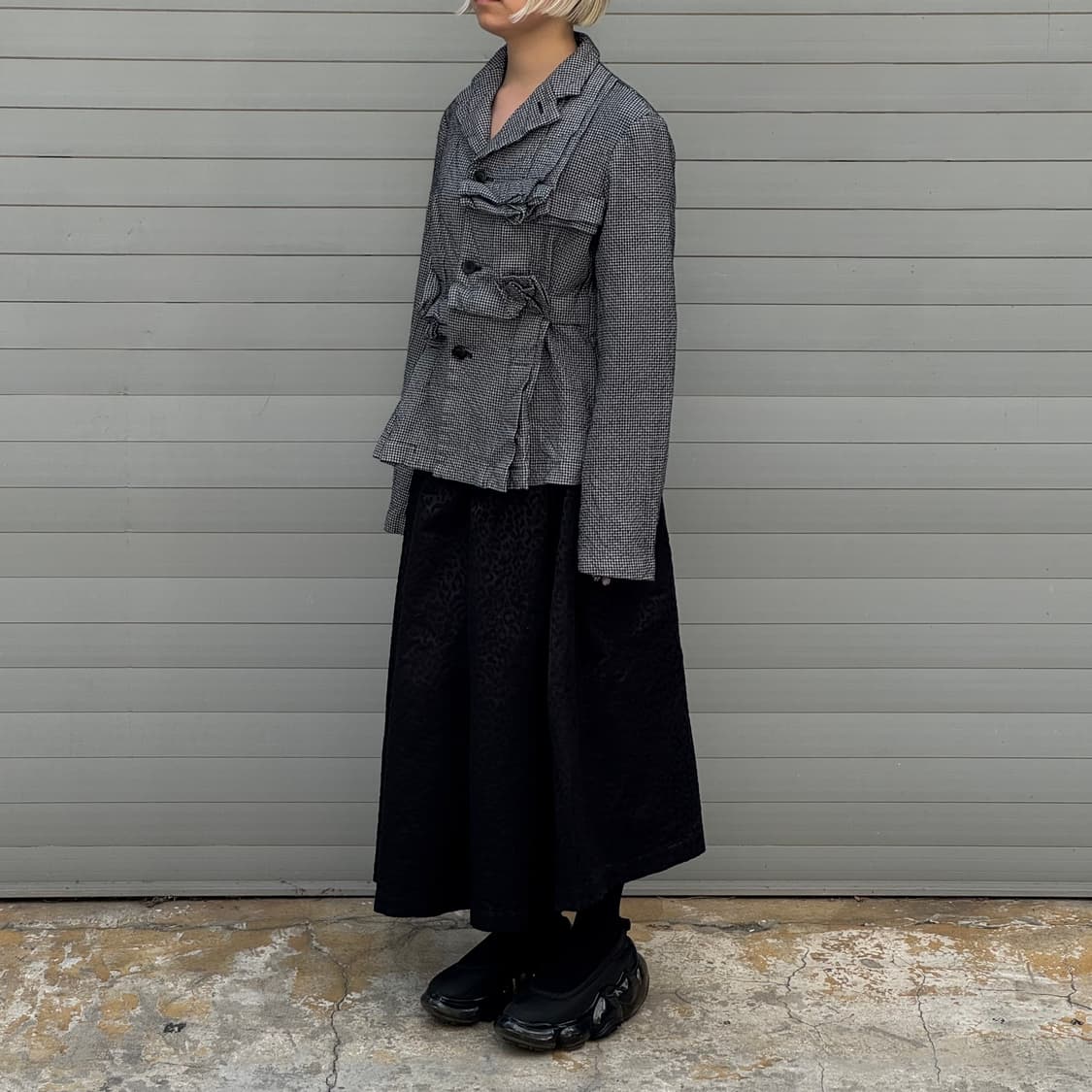 Houndstooth Corsage Design Jacket 상품이미지8