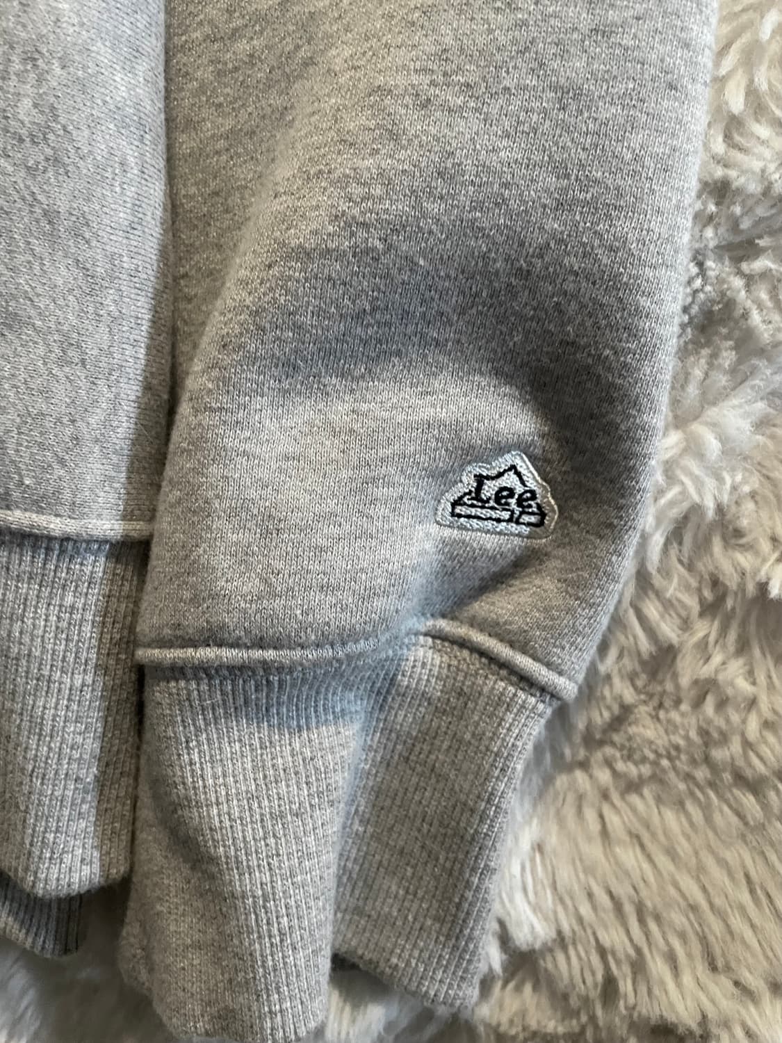 리 기모 맨투맨 그레이 상품이미지2