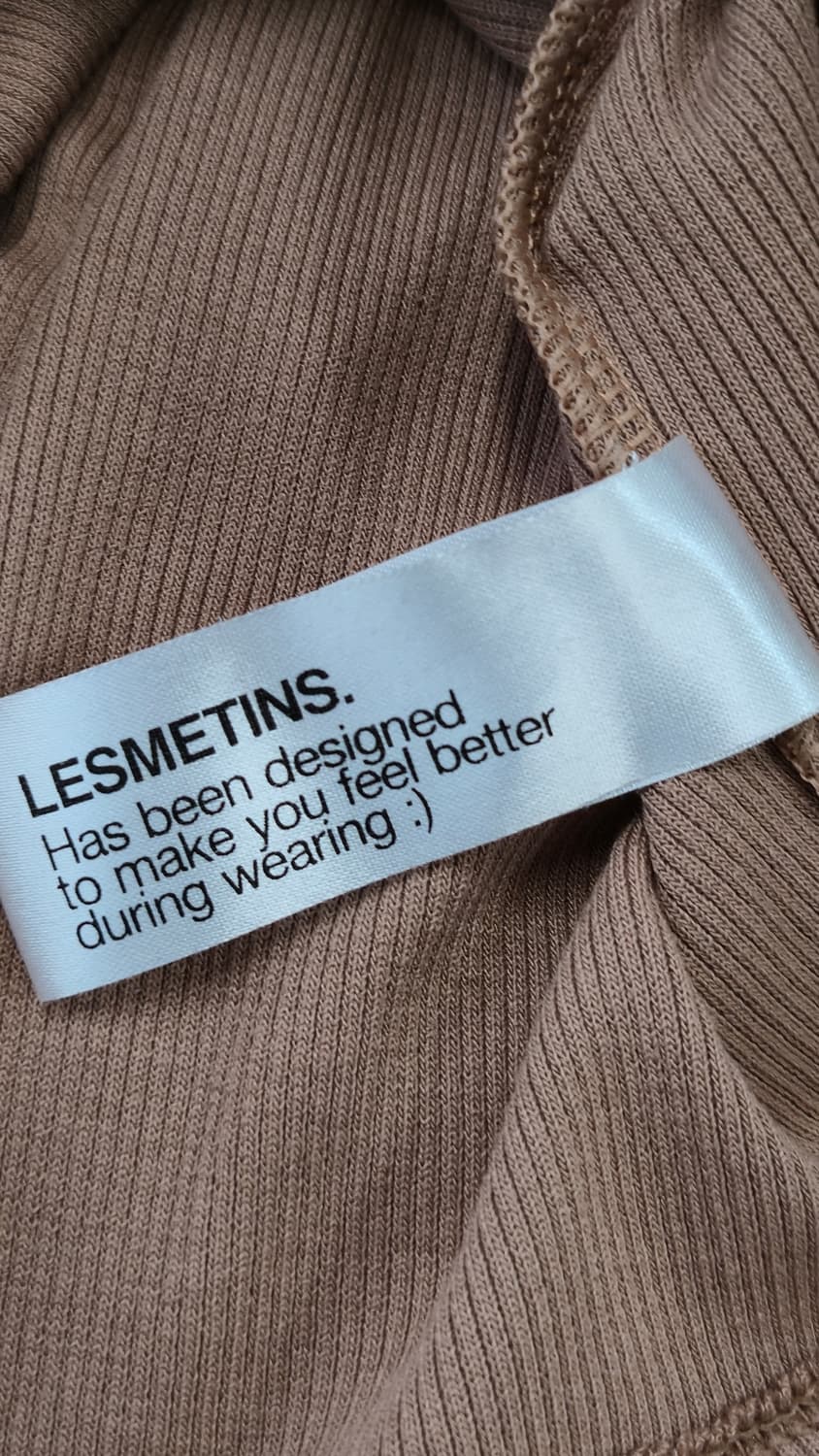 Lesmetins 슬리브리스 탑 베이지 탑  상품이미지2