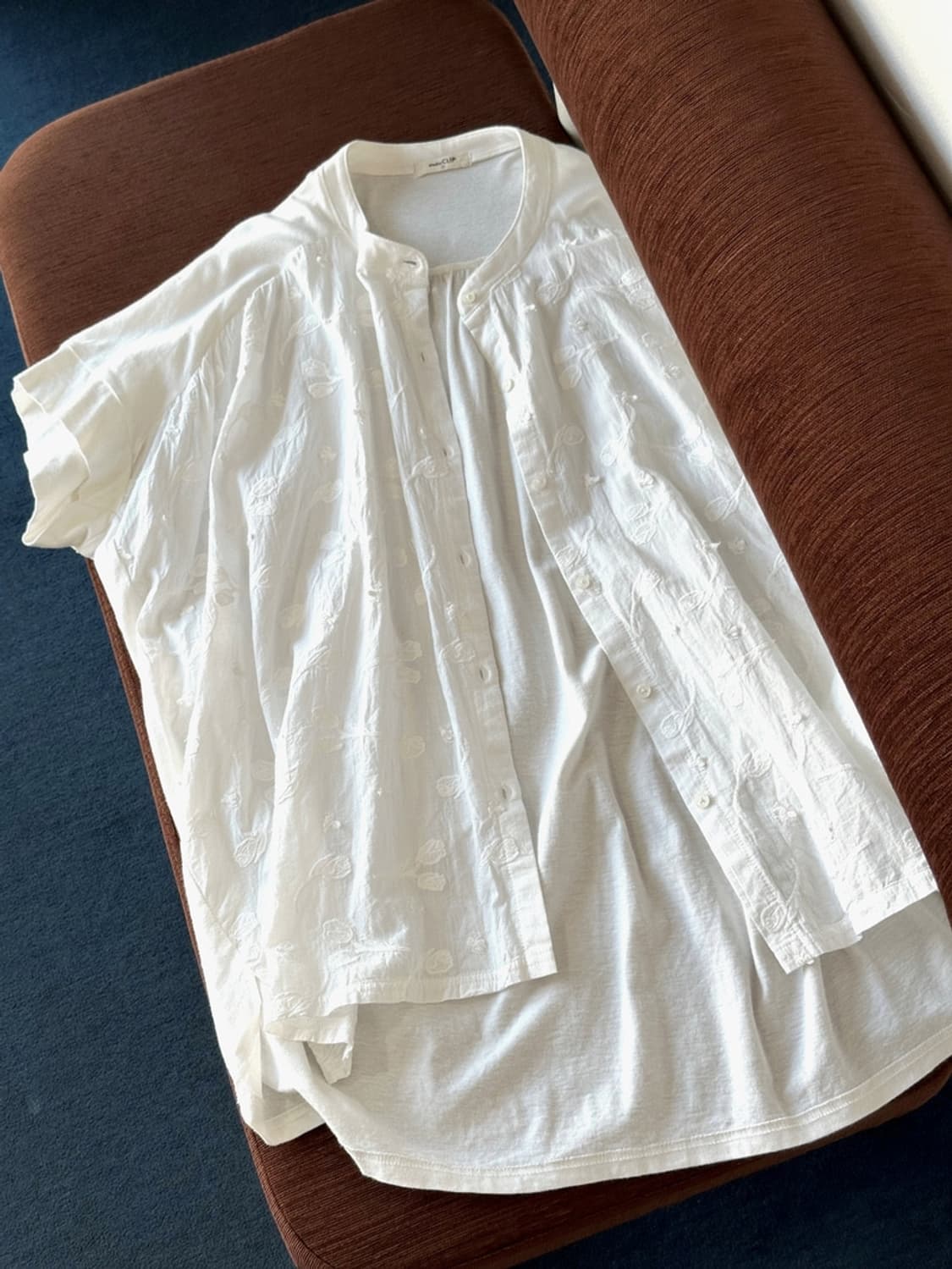 Double face stitch shirt top 상품이미지7