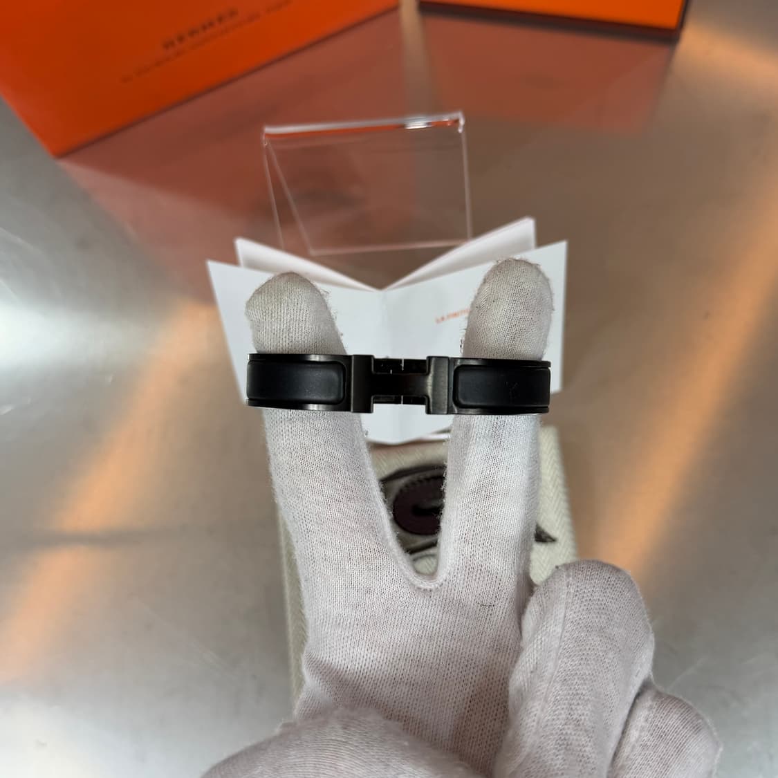 [리오브] 에르메스 클릭아슈 쏘 블랙 하드웨어 팔찌 상품이미지2